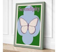 Serendipity Butterfly Canvas Wall Art Print 30x20 Inch (76 x 51 cm)