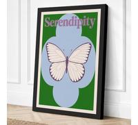 Serendipity Butterfly Canvas Wall Art Print 30x20 Inch (76 x 51 cm)