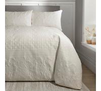 Serene Avery Stripe Pinsonic Soft Touch Natural Duvet Cover Set