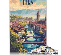 Serene Bern Cityscape Puzzle 500 Piece Adult Jigsaw Puzzle Puzzle Adult Jigsaw Puzzle Home Educational Games DIY Toys 500pcs (52x38cm)
