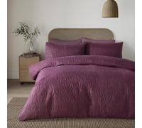 Serene Cavali Berry Duvet Cover Set King - Geometric Minimalist Bedding - Pinsonic Polyester - Includes 1 Duvet Cover (220 x 230cm) & 2 Pillowcases - Berry Geometric Bedroom Set
