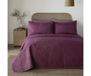 Serene Cavali Red Bedspread King - Geometric Minimalist Bedding - Pinsonic Polyester - Red Geometric Bedroom Decor
