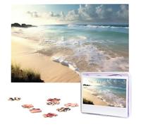 Serene Coastal Jigsaw Puzzle for Adults Challenging Wooden Puzzles 1000 Pieces Personalized Photo Puzzle Picture Jigsaws Custom Jigsaw Puzzles for Birthday