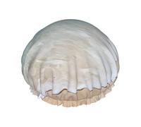 Serene Coastal -Print Extra Large Waterproof Shower Cap-Double Layer Protection For Long/Curly Hair