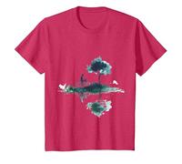 Serene Cycling Landscape Design Nature T-Shirt, Youth, Red Heather, 2T