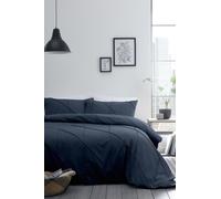 Serene 'Dart' Boutique Duvet Cover Set in Navy | Size: Single Serene Navy Single