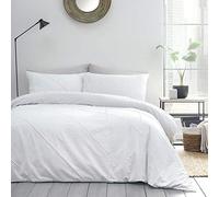 Serene Dart Pleated Boutique Duvet Cover Set, White, King