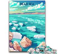 Serene Dead Sea Jigsaw Puzzles for Adults 1000 Piece Puzzle,for Educational Game Challenge Toy for Is Ideal As A Gift for The Whole Family (38x26cm)