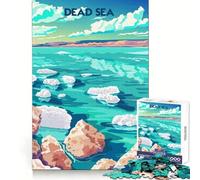 Serene Dead Sea Jigsaws 1000 Pieces for Adults Cognitive Toy Together Fun Image Assembly Art Collection Piece (50x75cm)