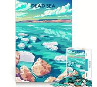 Serene Dead Sea Jigsaws 1000 Pieces for Adults Cognitive Toy Together Fun Image Assembly Art Collection Piece (50x75cm)