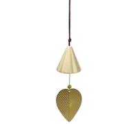 Serene Deep Tone Copper Wind Chime, 8 x 5 x 5 cm, Gold, Weather-Resistant for Outdoor and Indoor Use, Chapel Bell Design with Soothing Melodic Tones, Easy to Hang, for IDEAL for Home Decor or Gift
