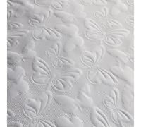Butterfly Garden White Bedspread 230cm x 200cm White