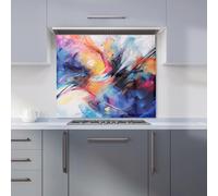 Serene Explosion: Calm Amidst Colours Kitchen Splashback Warren Reed - Designer Multi 600mm x 750mm