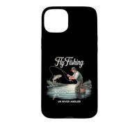 Serene Fly Fishing British Fly Fishing River Angler UK Trout Case for iPhone 15 Plus