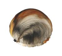 Serene Fox Double Layered Women'S Long Hair Waterproof Shower Cap Reusable