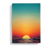 Serene Japanese Sunset Vol.2 Canvas Print | Gallery Wrapped 30mm Frame Wall Art | 30x20 inches | Ready to Hang | Asian Landscape Picture | Living Room Bedroom Lounge Office