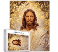 Serene Jesus Statue 1000 Piece Jigsaw Puzzles for Adults Holy Atmosphere Art Jigsaw Colorful DIY Puzzles for Home Decoration Gifts Family Puzzle Perfect for Game Nights 50×70cm