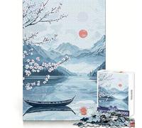 Serene Lake Landscape for Adults 1000 Piece Jigsaw Puzzle Mind Exercise Toy Family Joy Precision Cut Lovely Gift (38x26cm)