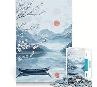Serene Lake Landscape Jigsaw Puzzles for Teenagers 1000 Piece Wise Think Toy Gentle Leisure Tight Cut Santa Wish List (50x75cm)