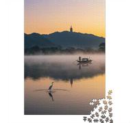 Serene Lake Scene at Dawn 1000 Piece Jigsaw, 52x38cm/1000pcs