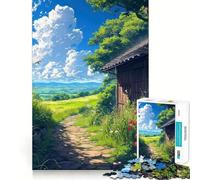 Serene Meadow View 1000 Piece Jigsaws for Teenagers Puzzle Reason Skill Toy Mental Relax Exact Cut (38x52cm)
