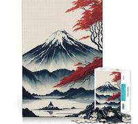 Serene Mount Fuji 1000 Piece Jigsaw Puzzles for Adults Jigsaw Mind Puzzle Mind Calm Art Assembly Unique Gift (38x52cm)