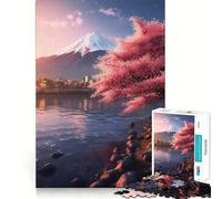 Serene Mount Fuji 1000 Pieces Jigsaw Puzzles for Teenagers Improve Memory Mental Relax Sharp Edge Creative Gift (38x26cm)