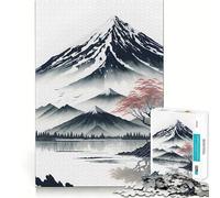 Serene Mount Fuji 1000 Pieces Jigsaw Puzzles for Teenagers Logic Sense Toy Simple Fun Smooth Edge Stylish Gift (38x26cm)