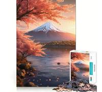 Serene Mount Fuji 1000 Pieces Jigsaws Adults Puzzles Gifts Logic Ability Toy Slow Enjoy Accurate Cut Stylish Gift (50x75cm)