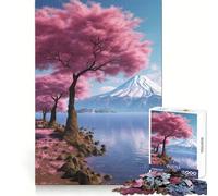 Serene Mount Fuji for Adults 1000 Piece Jigsaw Puzzle Mind Exercise Toy Family Joy Precision Cut Lovely Gift (38x26cm)