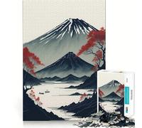 Serene Mount Fuji Jigsaw Puzzles 1000 Piece for Adults Strengthen Recall Leisure Fun Quality Edge Elegant Gift (50x75cm)
