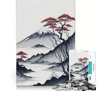 Serene Mount Fuji Teenager Jigsaw Puzzles 1000 Pieces Mind Puzzle Casual Relax Image Assembly Heartfelt Gift (38x52cm)