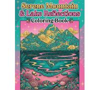Serene Mountain & Lake Reflections Coloring Book: Adult Coloring Book for Mindfulness and Relaxation