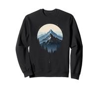 Serene Mountain Landscape Under Full Moon Sweatshirt