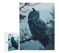 Serene Owl Forrest Trees: Winter Activity Gift, 500 PCS Jigsaw Puzzle for Adults - for A Rewarding Weekend Challenge