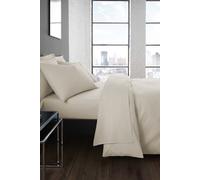 Serene 'Plain Dyed' Soft Touch 32cm Fitted Bed Sheet in Natural | Size: Super King Serene Natural Super King