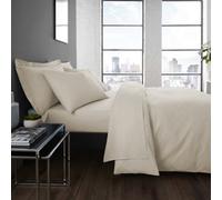 Serene Plain Dyed Soft Touch 32Cm Natural Fitted Bed Sheet