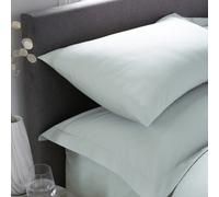Serene Plain Dyed Soft Touch Pair Of Green Housewife Pillowcases