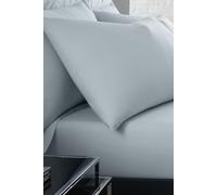 Serene 'Plain Dyed' Soft Touch Pair of Housewife Pillowcases in Duck Egg Blue | Size: Standard Pillow Case Serene Duck Egg Blue Standard Pillow Case