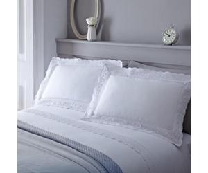 Serene - Renaissance - Easy Care Duvet Cover Set - Double, White
