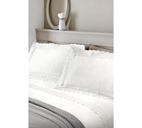 Serene - Renaissance - Easy Care Duvet Cover Set - Double, White