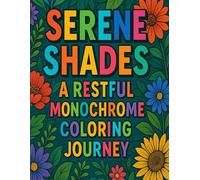 Serene Shades: A Restful Monochrome Coloring Journey: Relax, Unwind, and Express Your Creativity Through Calm & Beautiful Monochrome Scenes