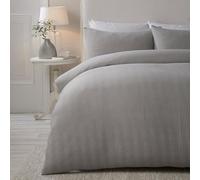 'Lindly' Waffle Duvet Cover Set Serene Silver Double