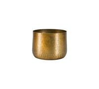 Serene Spaces Living Antique Brass Look Gold Hammered Pots: Stylish Indoor Planter, Decorative Accent for Potted Plants, Gold Flower Vase - Perfect for Weddings or Centerpieces, Small