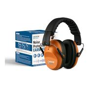 Serene Stock Kids Ear Defenders - 26db SNR Ear Defenders - Sound Blocking Earmuffs Autism - Noise Cancelling Headphones Toddlers (Orange)