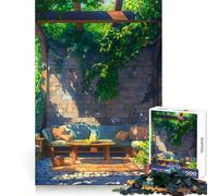Serene Summer Porch 1000 Piece Jigsaw Puzzle for Teenagers Logic Toy Group Play Precision Cut Thoughtful Gift (50x75cm)