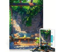 Serene Summer Porch 1000 Piece Jigsaw Puzzle for Teenagers Logic Toy Group Play Precision Cut Thoughtful Gift (50x75cm)