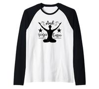Serene Sunrise Flow and Yoga Coffee Vibes Raglan Baseball Tee