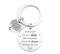 SereneGLow Dad Gifts Birthday Gifts Valentines Gifts Fathers Day Key Chain Stepdad Fathers Day Ideas Thank You Gifts for Men Dads Fathers Day from Kids Father of the Bride Gifts for Dad for Christmas