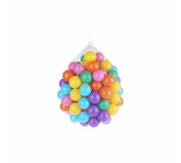 SereneHub 100 Multicoloured Plastic Play Balls for Kids - Set for Ball Pits, Pools, Bouncy Castles, Therapy, and Nurseries